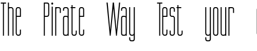 Font : Gorgio-Condensed-Normal 2 Custom Text : The Pirate Way Test your own text here Click to download or to view this font on a tshirt that can be custom printed in Bali